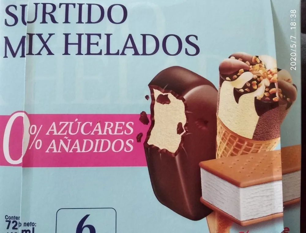 Surtido mix helados