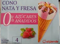 Cono nata y fresa