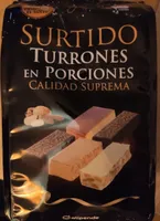 Surtido turrones en porciones calidad suprema