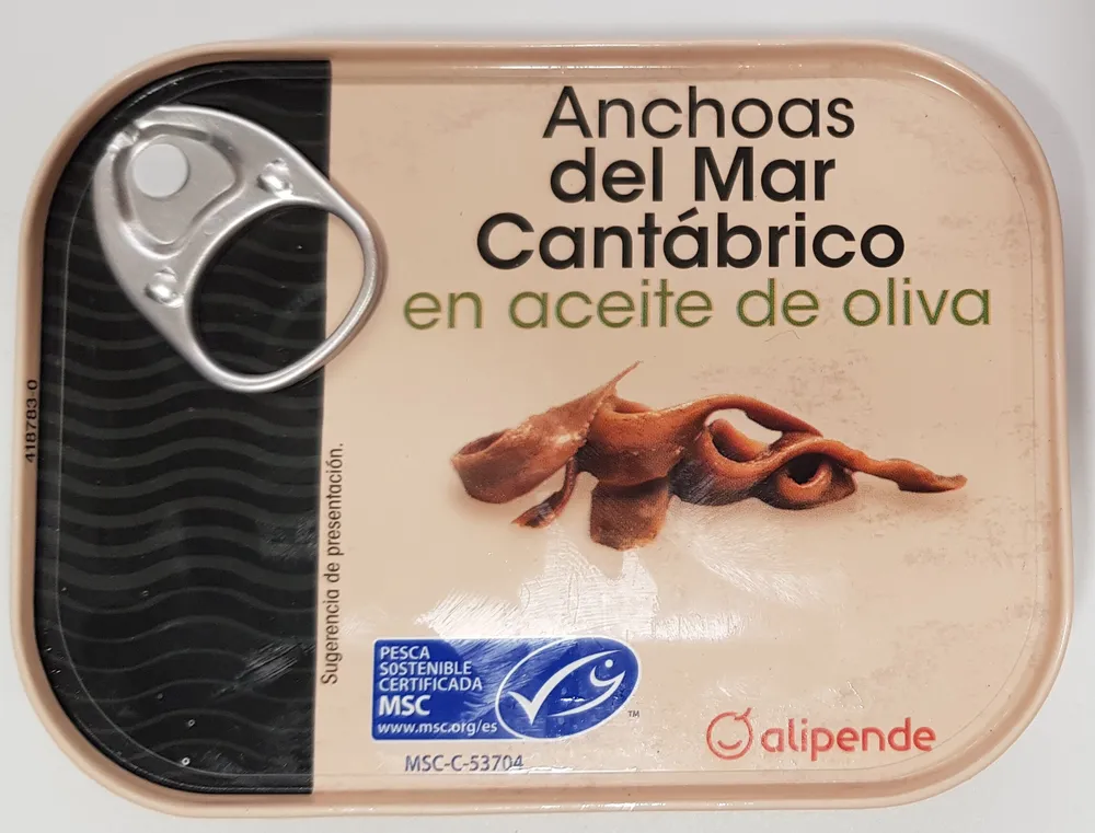 Anchoas del mar Cantábrico en aceite de oliva