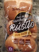 Pan de hamburguesa rústico