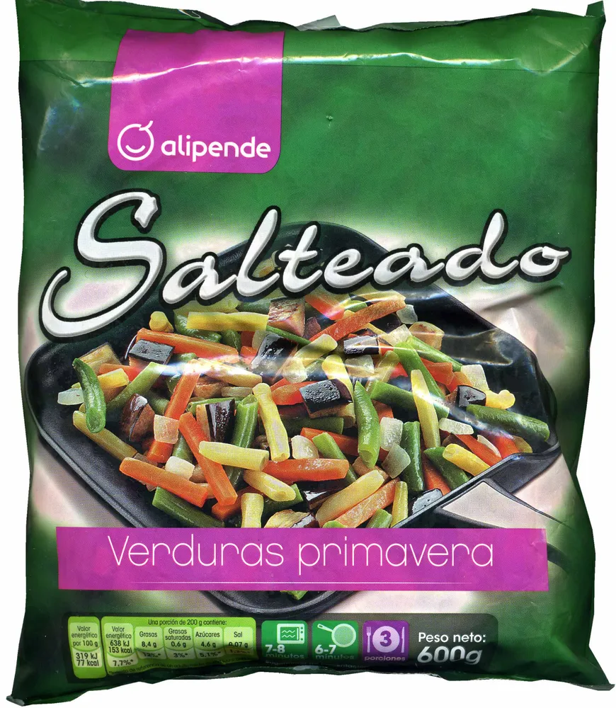 Salteado de verduras primavera