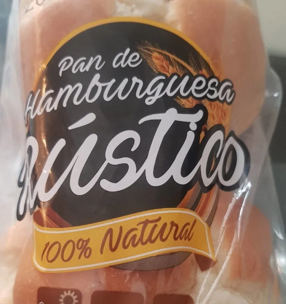 Pan hamburguesa rústico