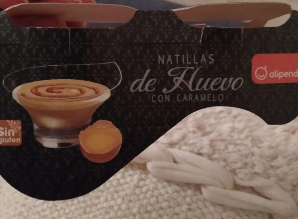 Natillas de huevo con caramelo