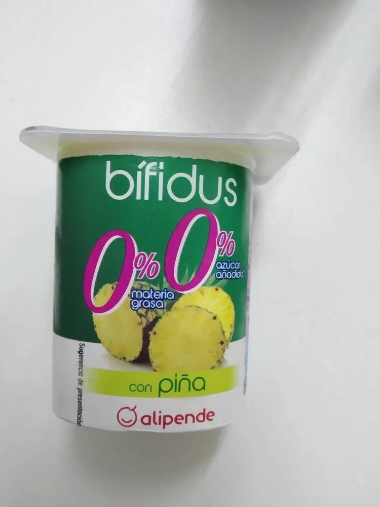 Yogurt bífidus 0% con pina