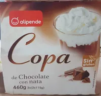 Copa de chocolate con nata