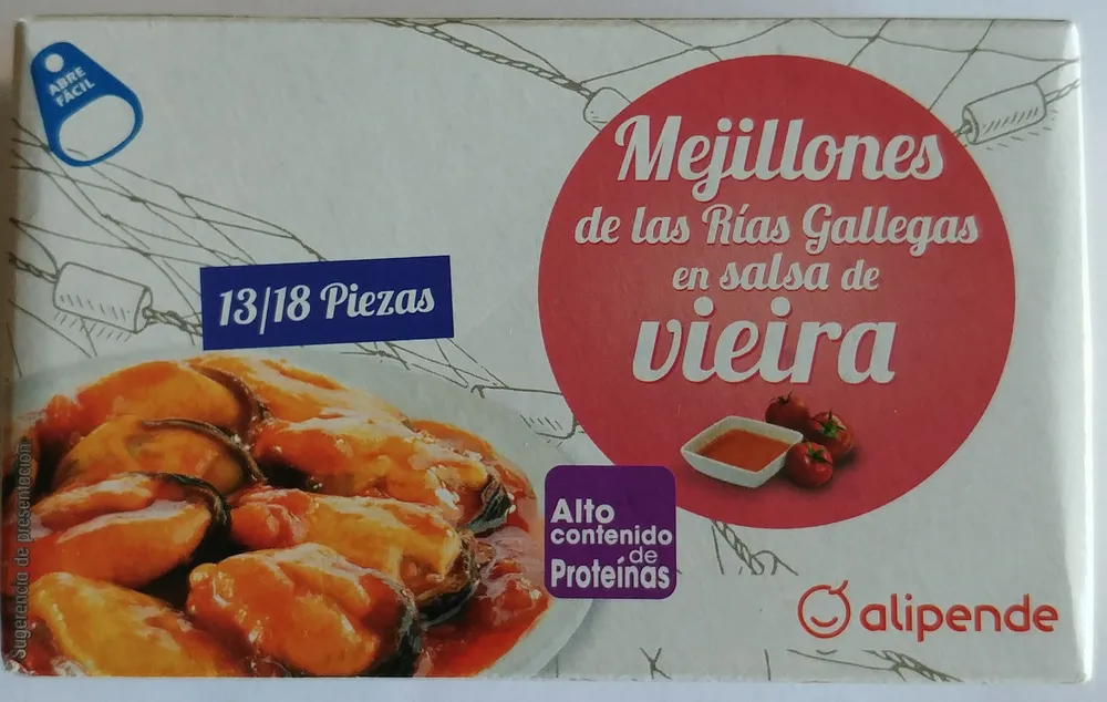 Mejillones de las rías gallegas en salsa de vieira