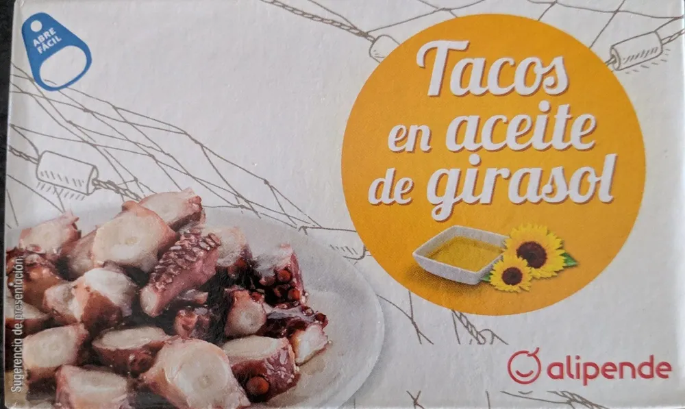 Tacos en aceite de girasol