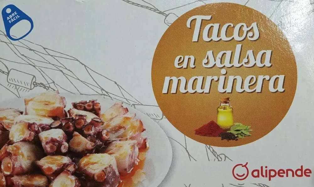 Tacos en salsa marinera