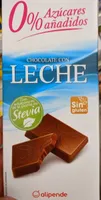 Chocolate con leche stevia