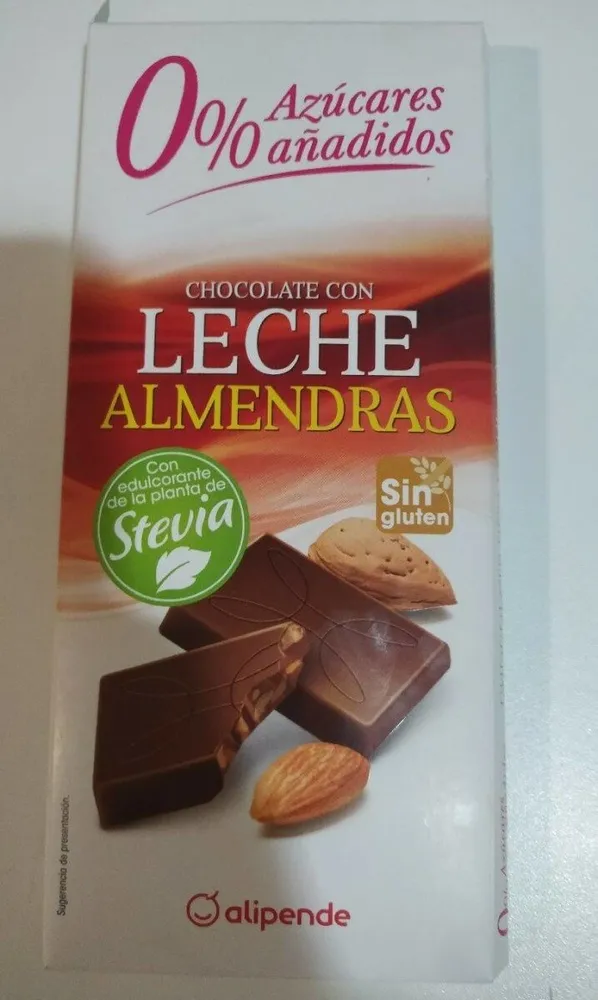 Chocolate con leche almendras