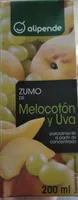 Zumo de melocotón y uva
