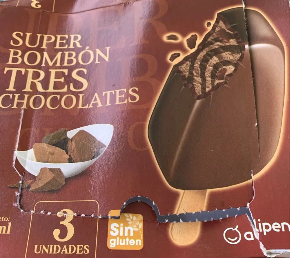 Super bombon tres chocolates