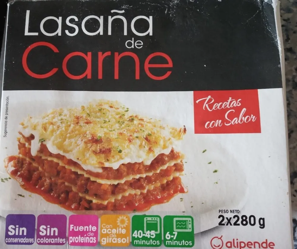 Lasaña de carne