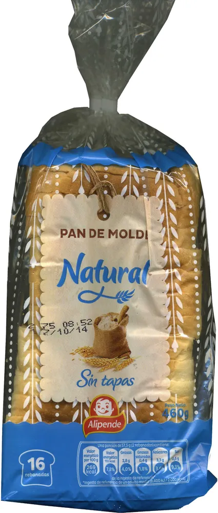 Pan de molde natural