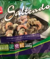 Salteado de champiñones, setas y gambas