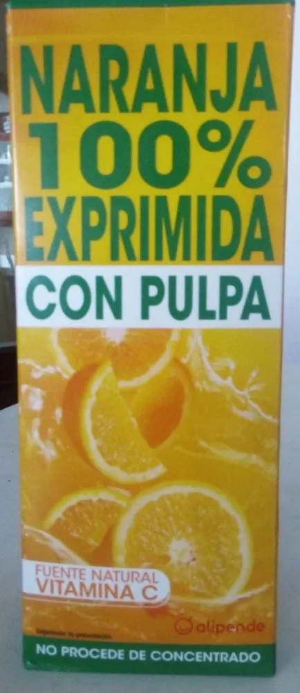 Naranja 100% exprimida con pulpa