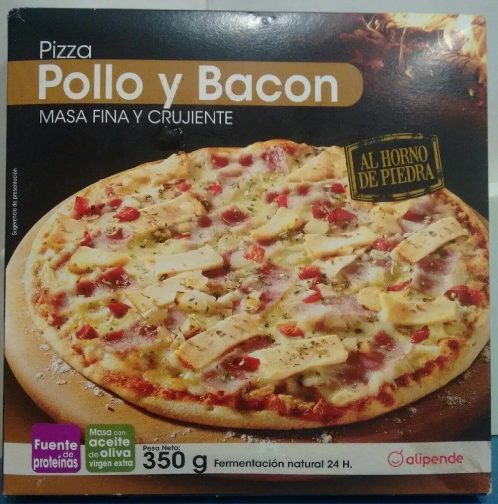 Pizza pollo y bacon