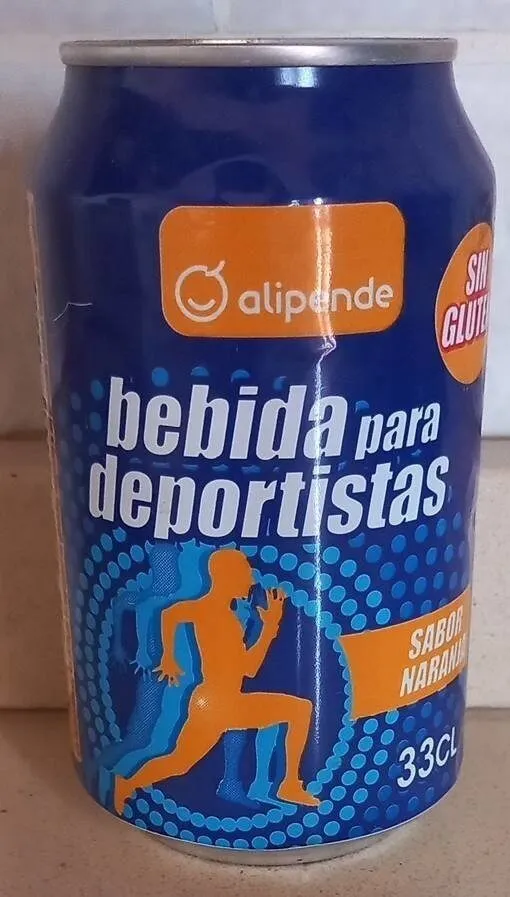 Bebida para deportistas de naranja