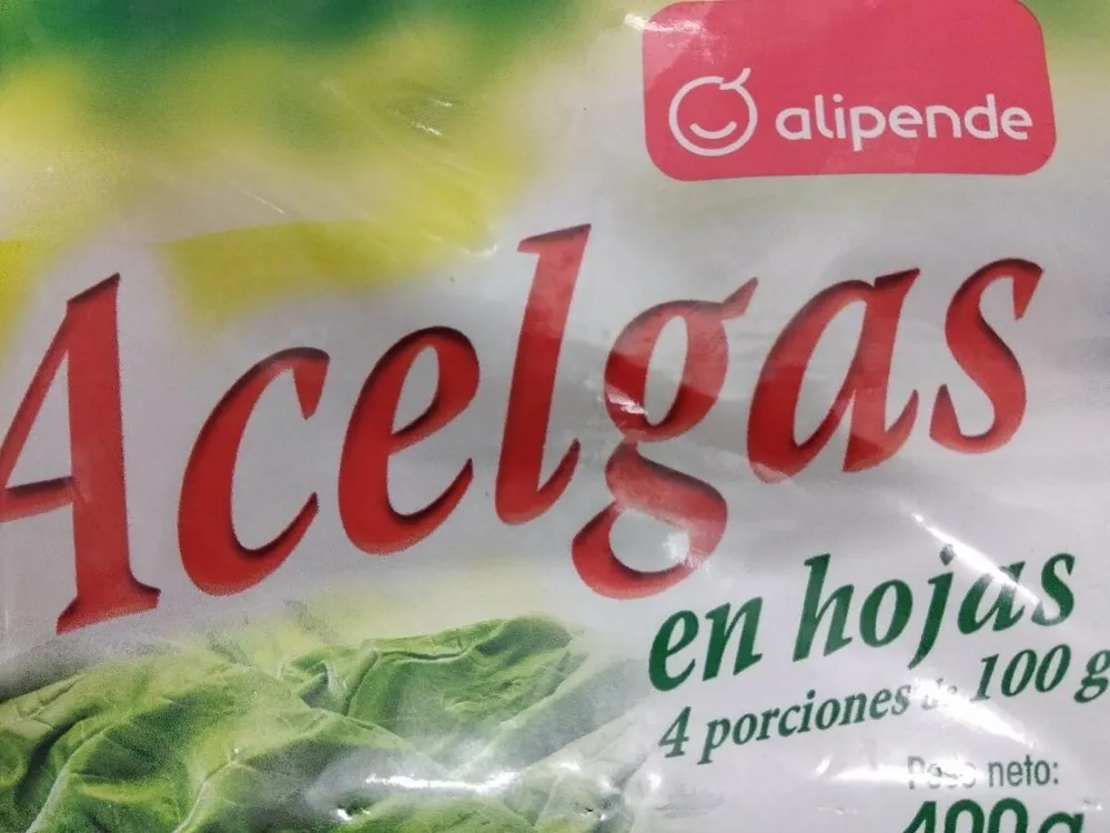 Acelgas en hojas