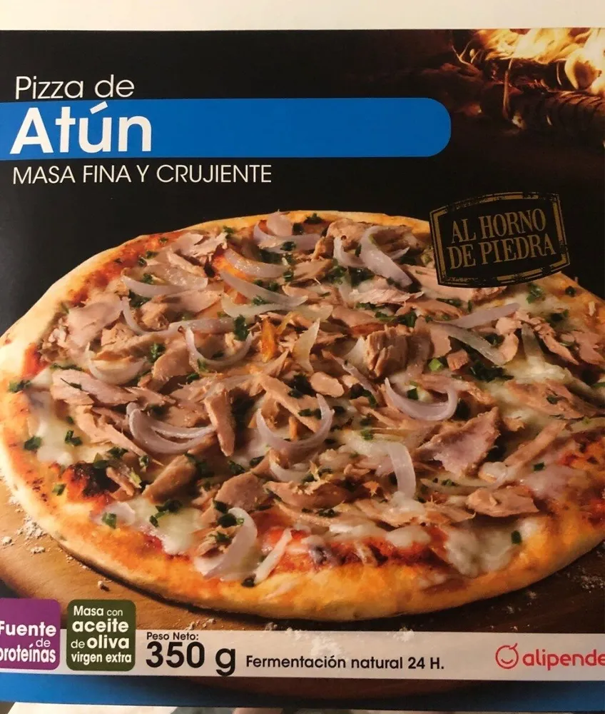 Pizza Atun Masa Fina Crujiente