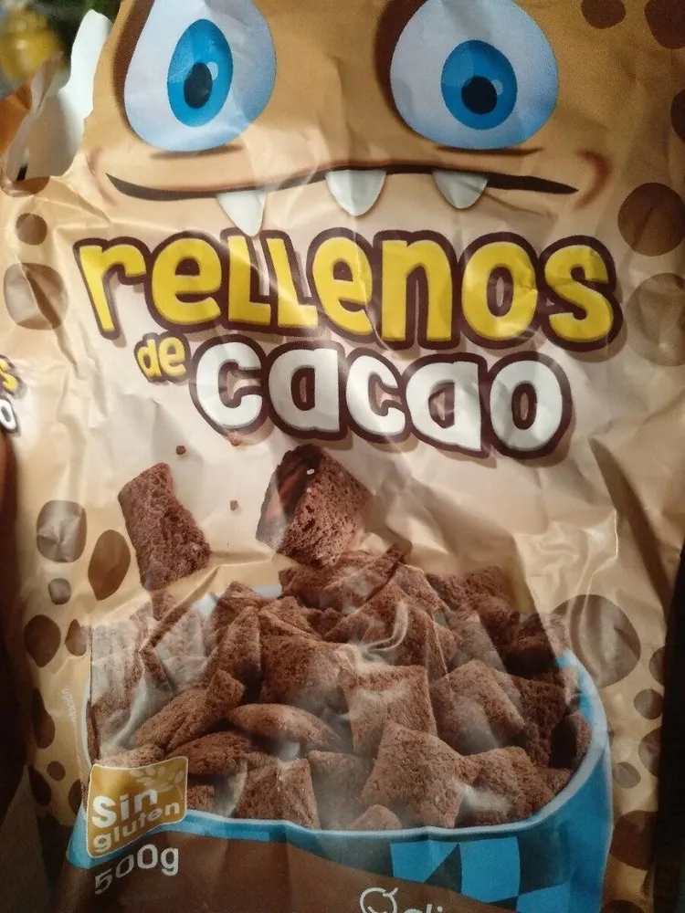Cereales rellenos de cacao