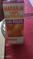 Zumo de naranja 100% exprimido, sin pulpa