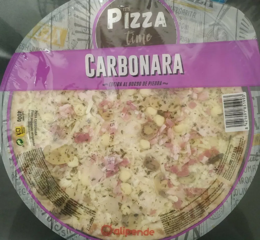Pizza carbonara