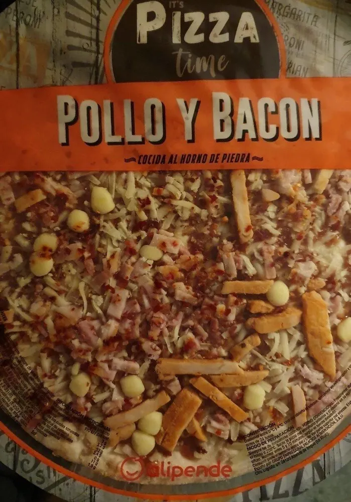 Pizza pollo y bacon