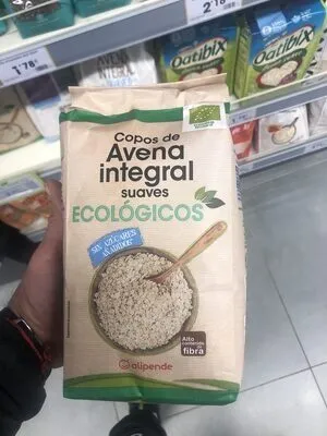 Copos de avena integral suaves ecológicos sin azúcares añadidos