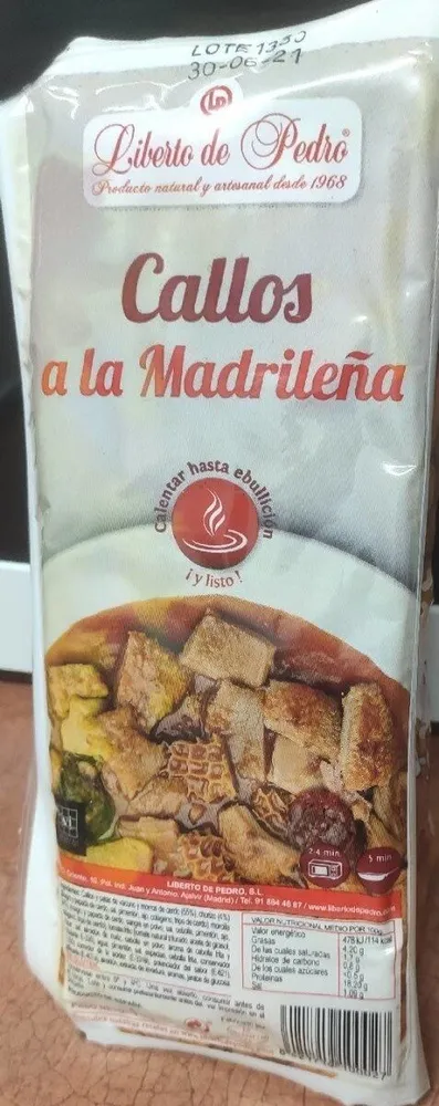 Callos a la madrileña