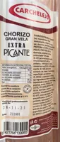 Chorizo gran vela extra picante