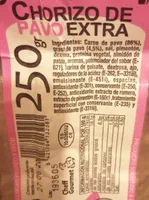 Chorizo de pavo extra