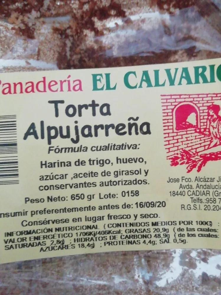 Torta Alpujarreña