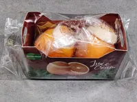Eis in Fruchtschale - Orange