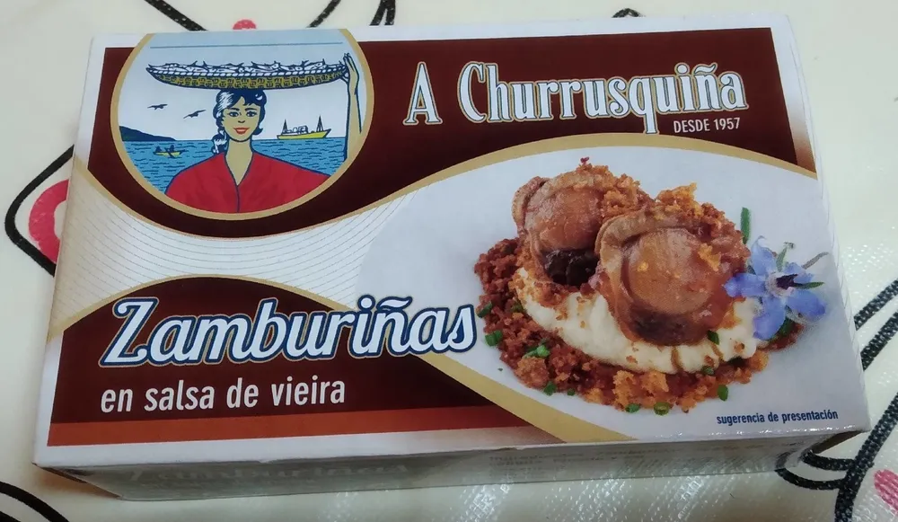 Zamburiñas en salsa de vieiras
