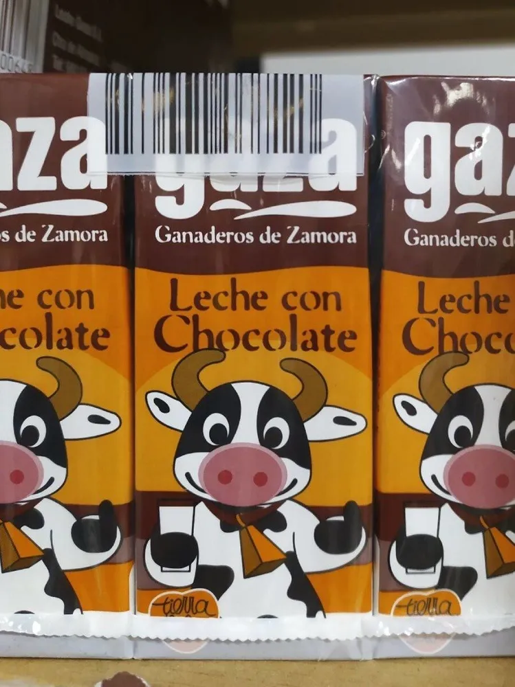 Gaza leche con chocolate