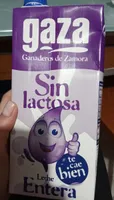 Leche entera sin lactosa