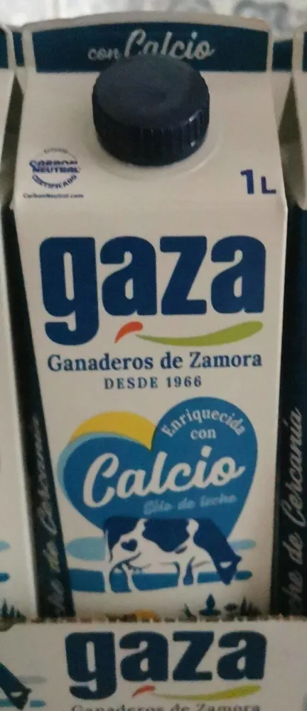 Leche entera calcio