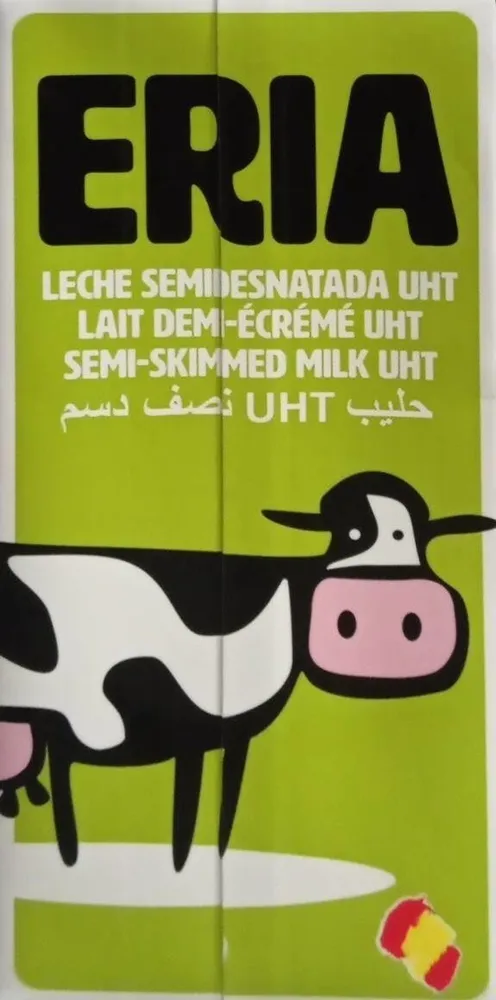 Leche semi desnatada UHT ERIA