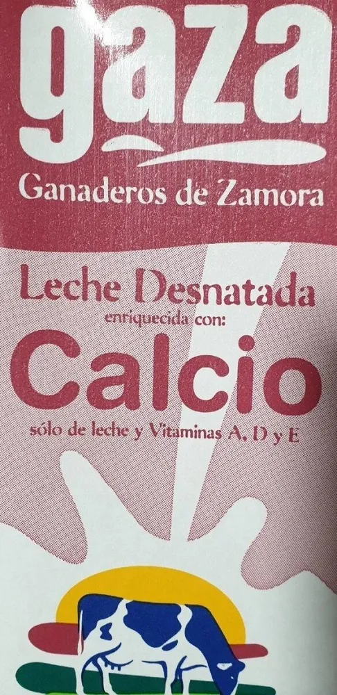 Leche desnatada Calcio