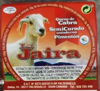 Queso de cabra semicurado pimentón