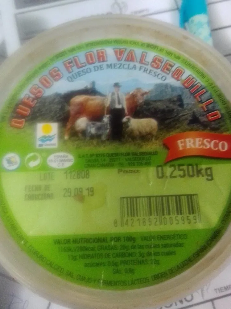 Queso mezcla fresco