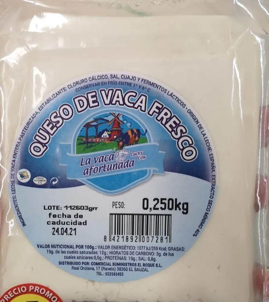 Queso de vaca fresco
