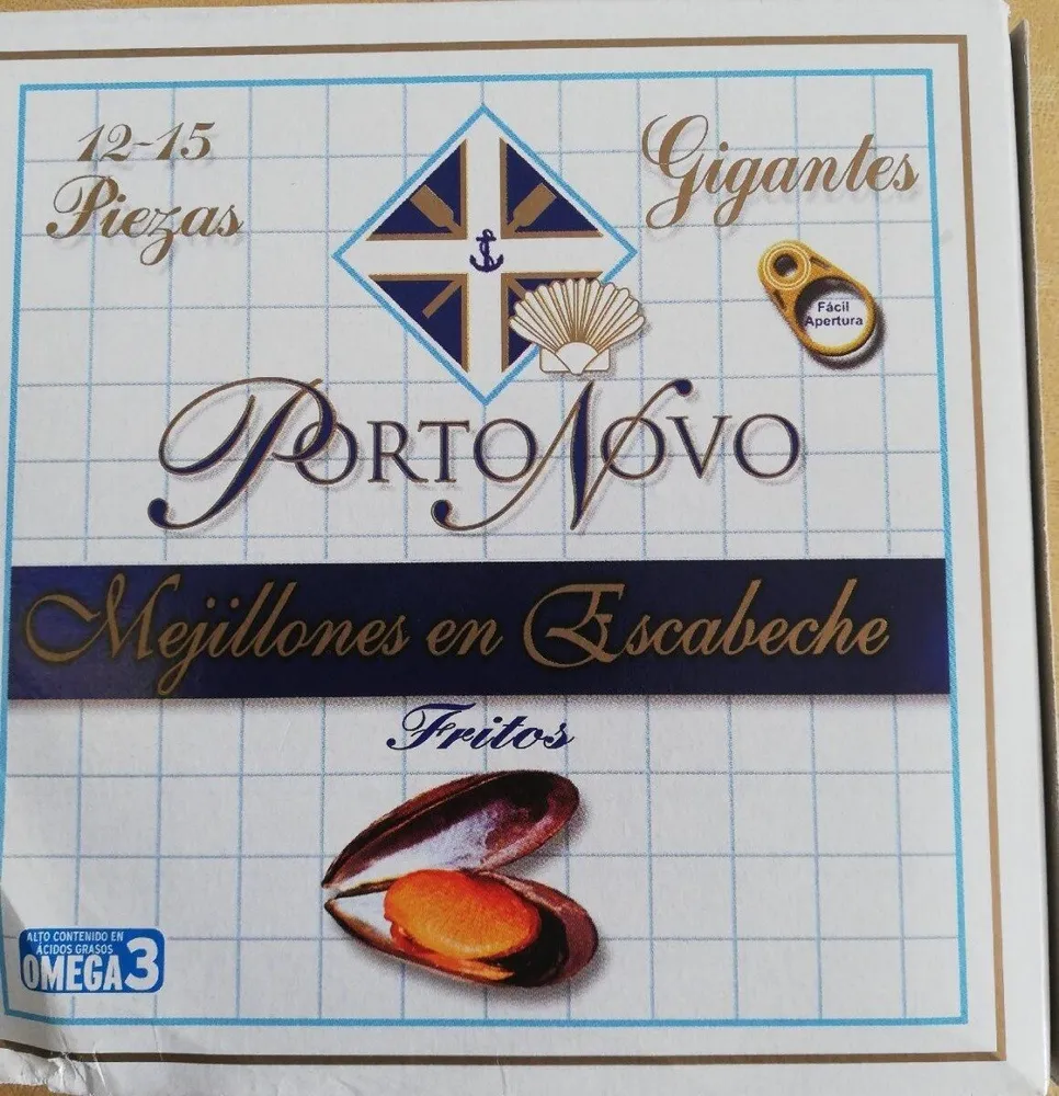 Mejillones en escabeche fritos gigantes