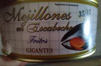Mejillones en escabeche fritos gigantes