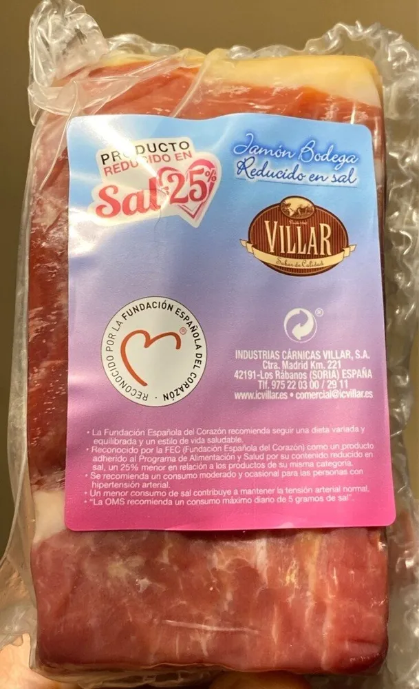Jamón Bodega reducido en sal