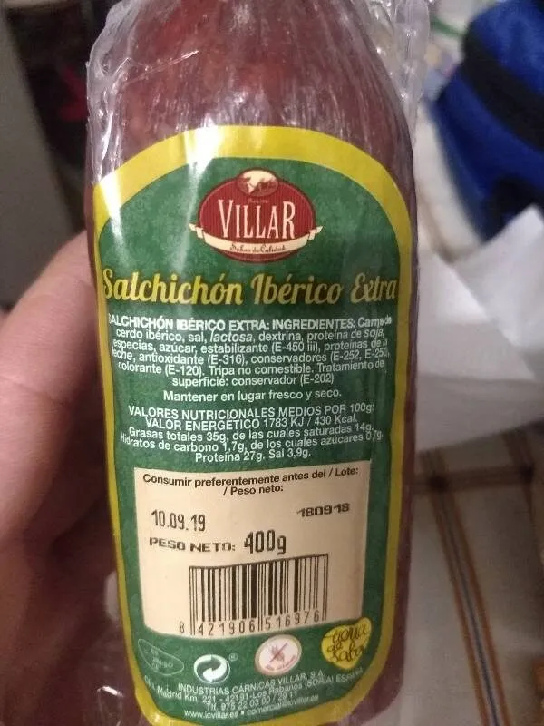 Salchichón ibérico extra