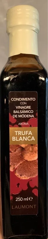 Condimento con vinagre balsámico de módena - aroma trufa blanca