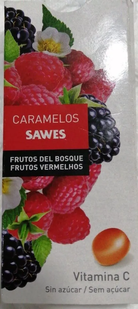 Caramelos frutos del bosque